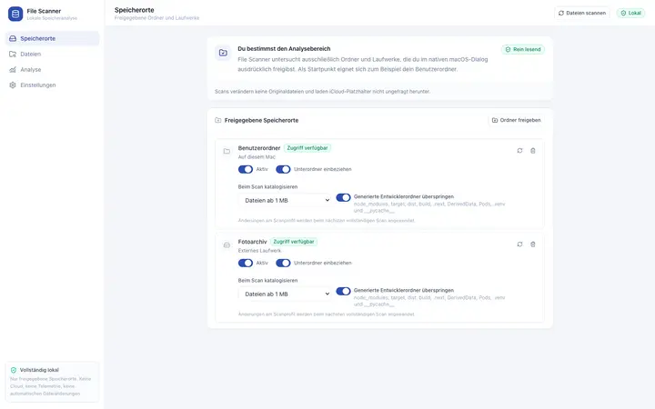 Screenshot: File Scanner