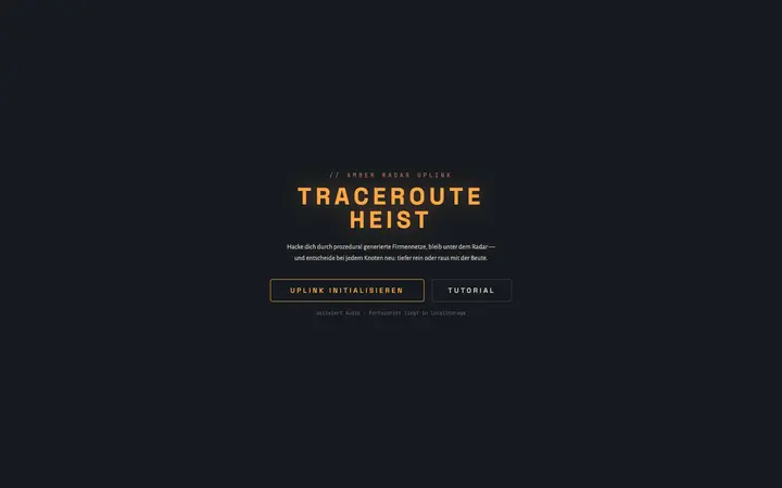 Screenshot: Traceroute Heist